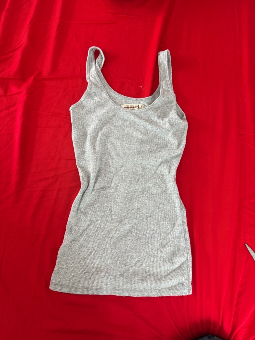 Vintage Abercrombie & Fitch Heather Gray Ribbed Tank